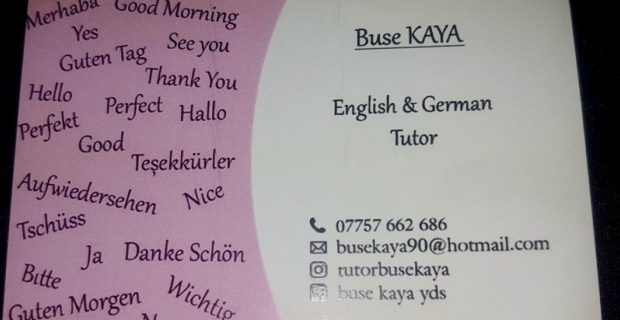 İngilizce ve Almanca Özel Ders Verilir