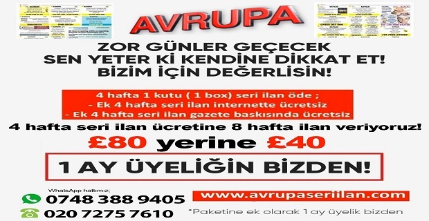 Avrupa Gazete'den Kaçırılmayacak Kampanya!