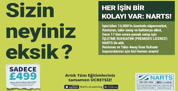 Gıda sektöründe tüm ruhsatlar Narts ile alınır