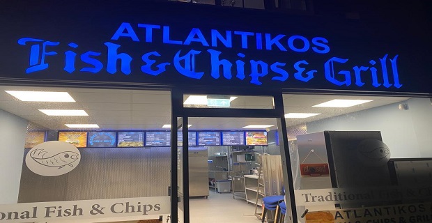 Yeni dekor edilmiş fish and chips dükkanı satılıktır