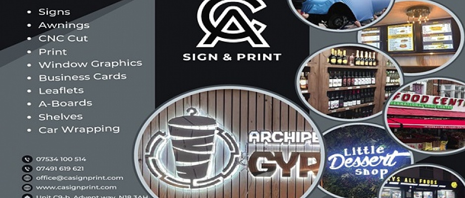 Londra'da tabela ve baskı işlemleriniz için CA Sign and Print