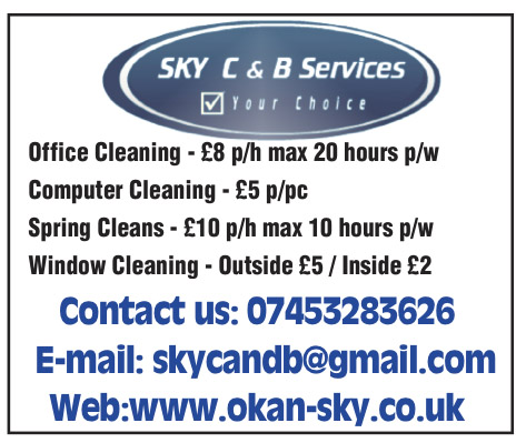 sky cleaning and bookkepping service London