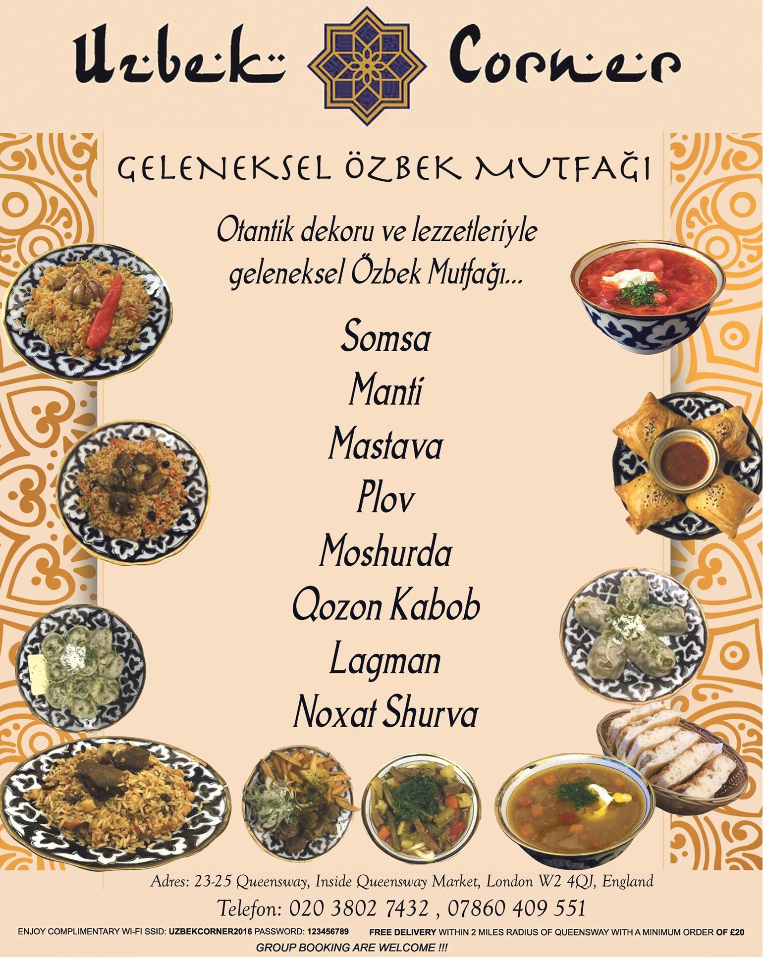 Londra'da Özbek Yemekleri ve Özbek Mutfağı