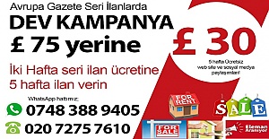 Avrupa Gazete seri ilanlarda dev kampanya!